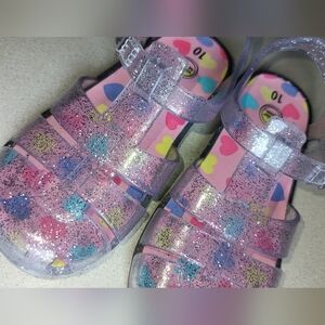 Glittery Gel Girl Kids Sandals